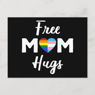 Gratis Mama Hugs II - Rainbow Gay Trans Pride Postkarte