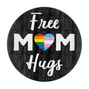Gratis Mama Hugs II - Rainbow Gay Trans Pride Schneidebrett