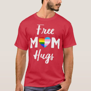 Gratis Mama Hugs II Rainbow Gay Trans Pride T-Shirt