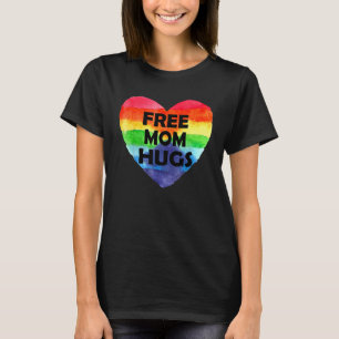 Gratis-Mama-Hugs-LGBT-Flag Gay Lesbian-Paraden T-Shirt