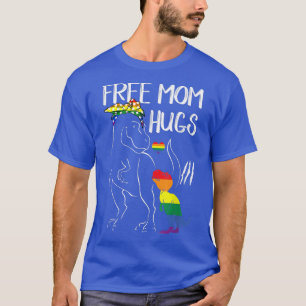 Gratis Mama Hugs LGBT Pride Mama Dinosaur ein Gesc T-Shirt