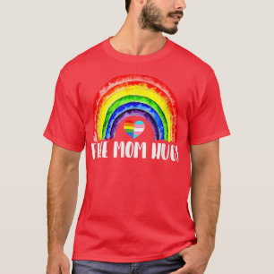 Gratis Mama Hugs Rainbow Lesbian Gay Transgender L T-Shirt
