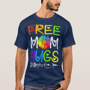Gratis Mama Hugs Rainbow T-Shirt LGBT Pride Monat
