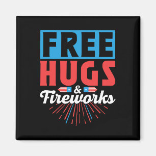 Gratis-Schläger und Feuerwerkskörper 4. Juli Unabh Magnet