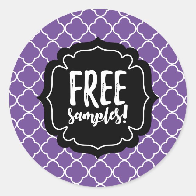 Gratis-Stichprobenaufkleber Runder Aufkleber (Vorderseite)