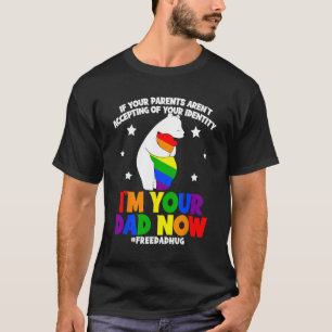 Gratis Vater Hugs LGBT Gay Pride Monat LGBTQ Bären T-Shirt