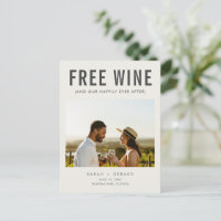 Gratis Wein (und unser Glück nach) Hochzeit