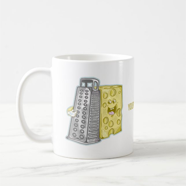 Gratiskäse mit einem großen Fastfood Kaffeetasse (Links)