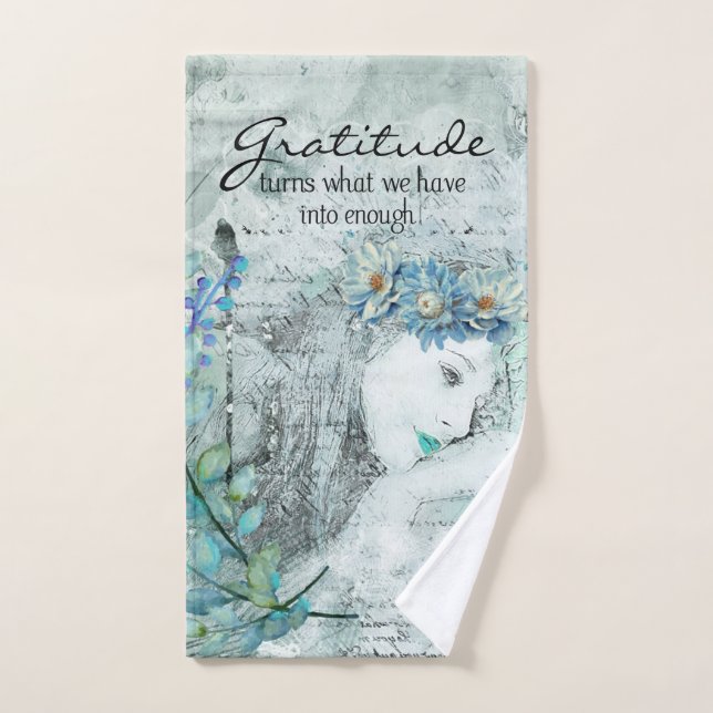 Gratitude (Serviette à main)