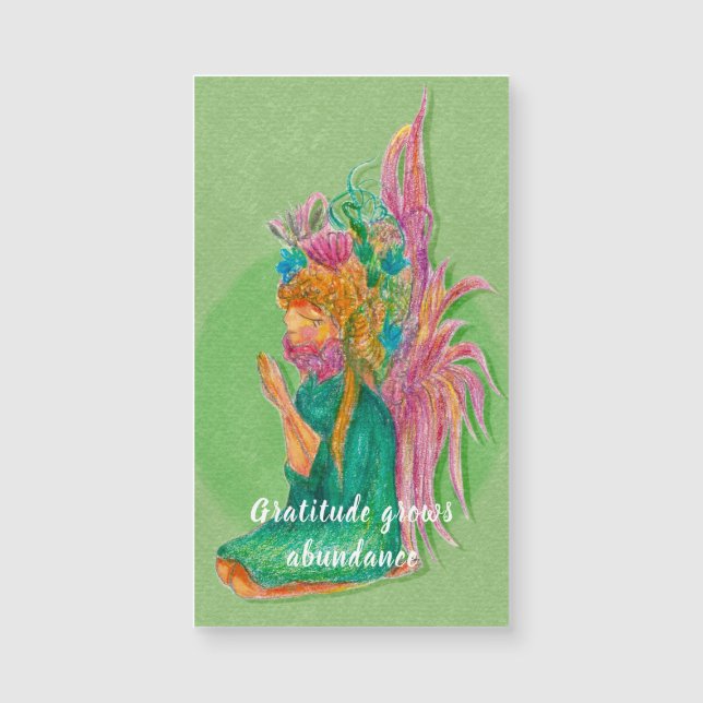Gratitude Augmente l'abondance Carte magnétique (Devant)