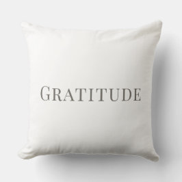 Gratitude – Minimal Typography Design Kissen