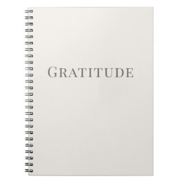 Gratitude – Minimal Typography Notizblock