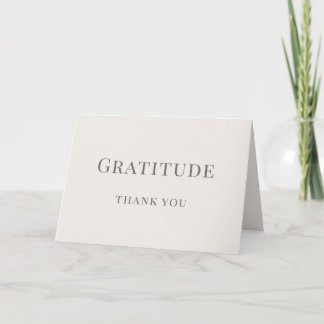 Gratitude - Minimalist  Dankeskarte