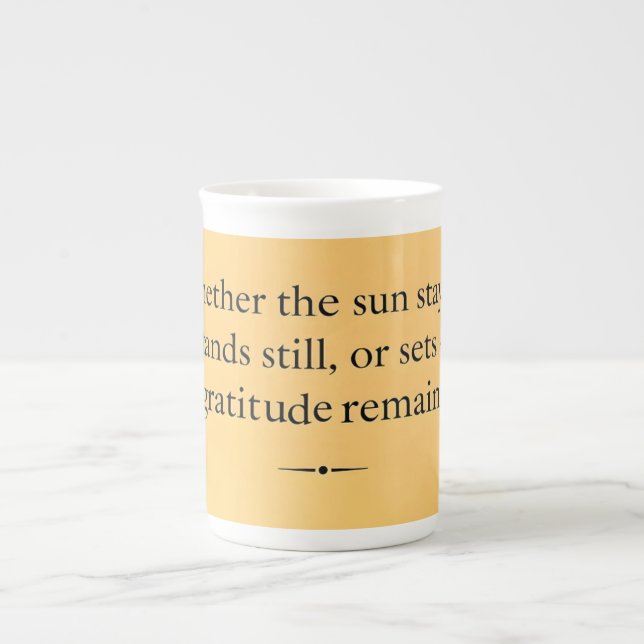 Gratitude Remains: A Quiet Reminder to Be Thankful Prozellantasse (Vorderseite)