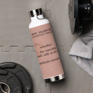 Gratitude Remains™ Liebe & Absicht Vakuumisolier Trinkflasche