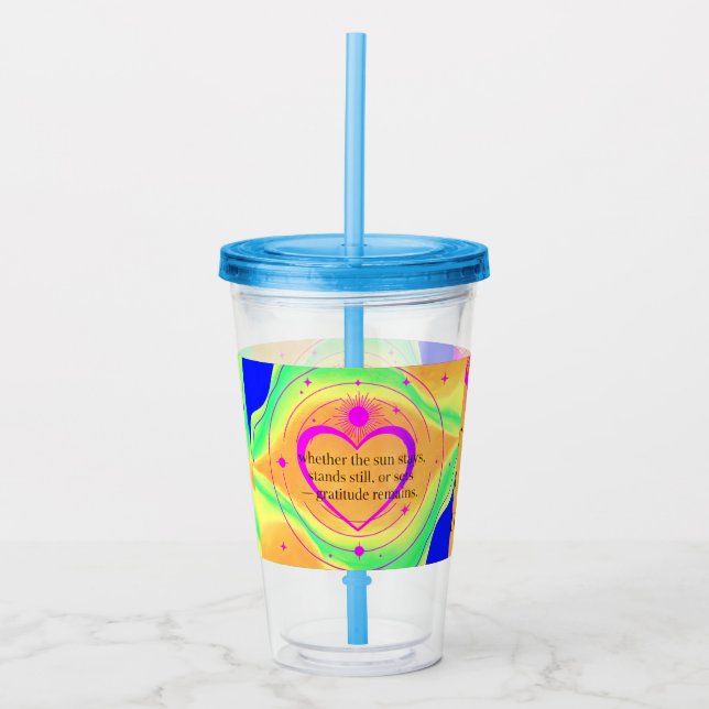 Gratitude Remains™: Love & Intention | Inspiration Acryltrinkbecher (Vorderseite)