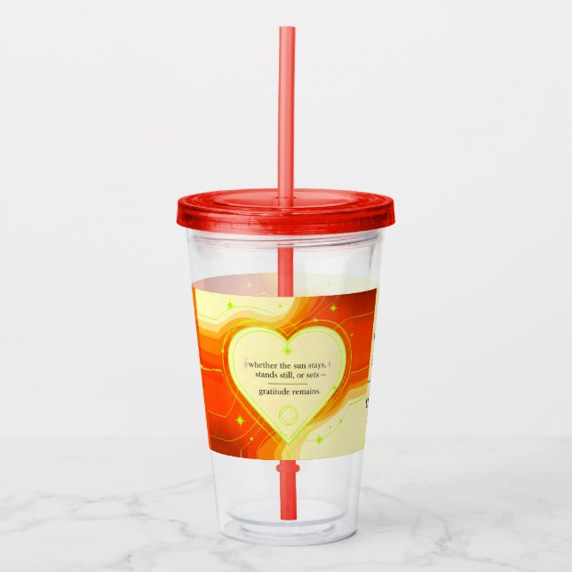 Gratitude Remains™ Love That Travels | Reusable Ac Acryltrinkbecher (Vorderseite)