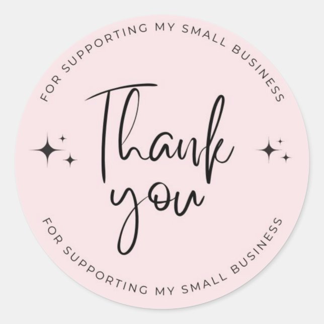 GratitudeGlow : Stickers Merci personnalisés (Devant)