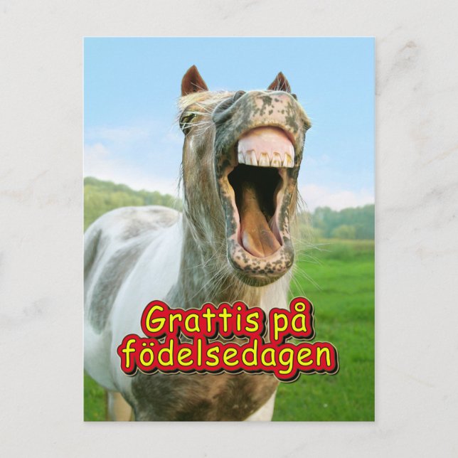 Grattis på födelsedagen postkarte (Vorderseite)