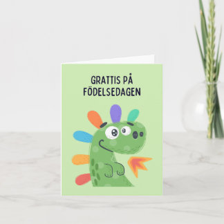 Grattis på födelsedagen, schwedischer Geburtstag Karte