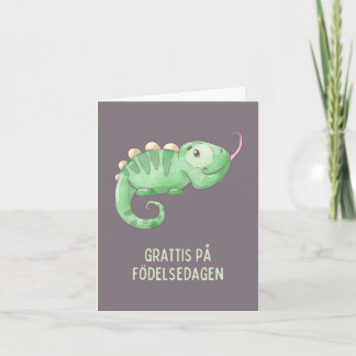Grattis på födelsedagen, schwedischer Geburtstag Karte