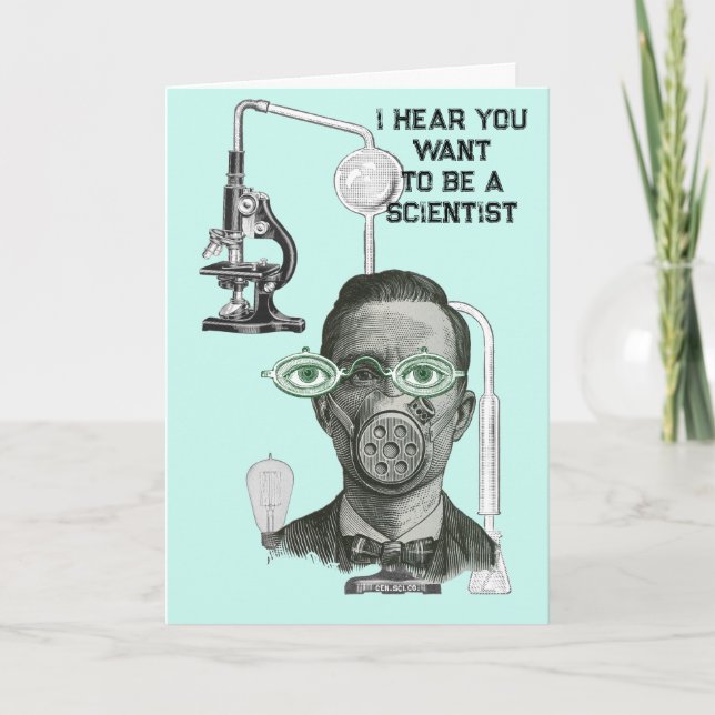 GRATUALATIONEN WISSENSCHAFT WISSENSCHAFTLICHER WIS DANKESKARTE (Vorderseite)
