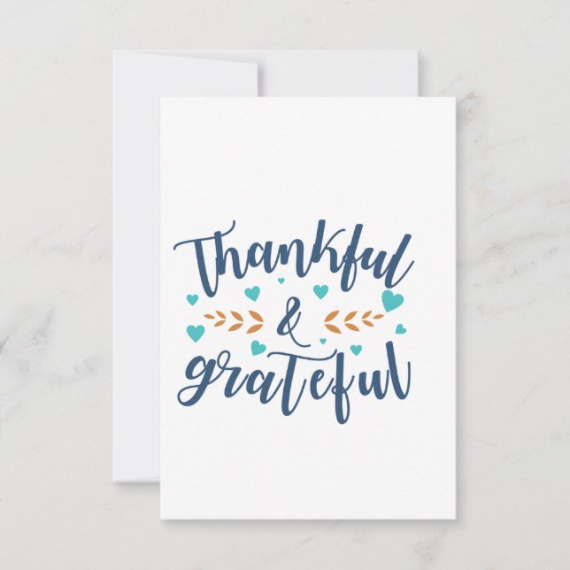 Gratuit et une carte de grand merci (Devant)
