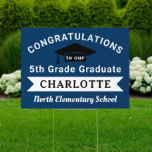 Gratulation 5. Graduate Navy Custom