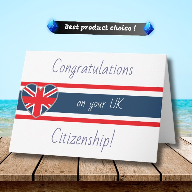 Gratulation an die britische Staatsbürgerschaft Br Karte (Von Creator hochgeladen)