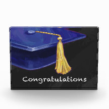 Gratulation Blau und Schwarz