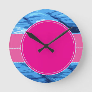 Gratulation Dankeschön Geschenkparty farbenfroh Runde Wanduhr