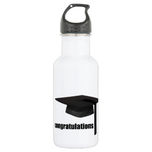 Gratulation Graduation Cap Edelstahlflasche