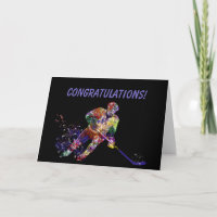 Gratulation Hockey Player Sport Game