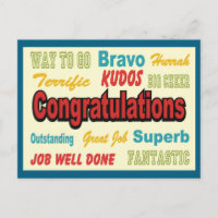 Gratulation Retro Colors