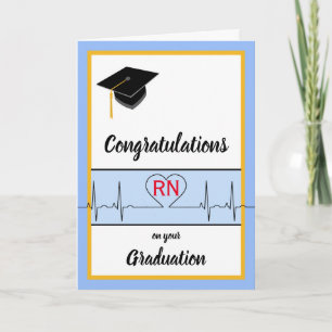 Gratulation zum Examen als Krankenschwester Karte