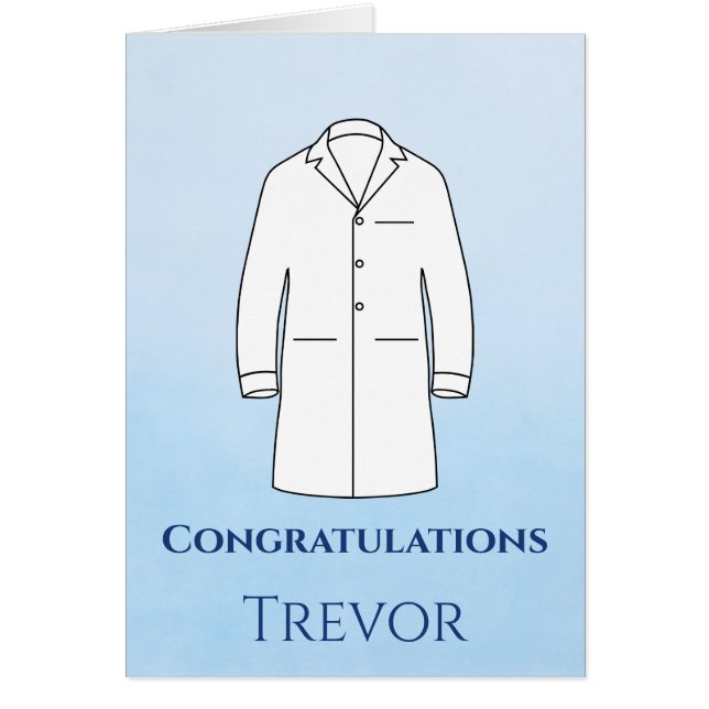 Gratulation zur White Coat Ceremony Arzt  (Vorne)