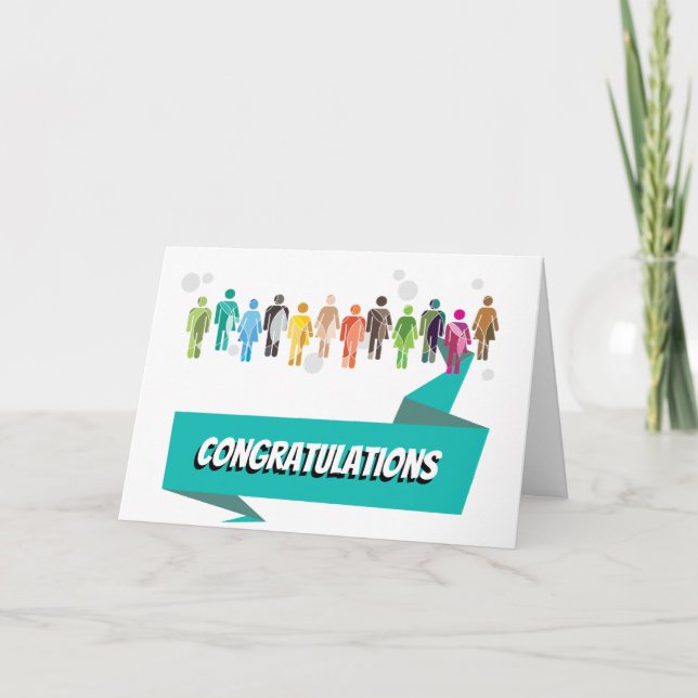 GratulationGrußkarte für Transgender Karte (Vorderseite)