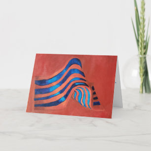 Gratulationskarte "Akryllische Flagge" Karte