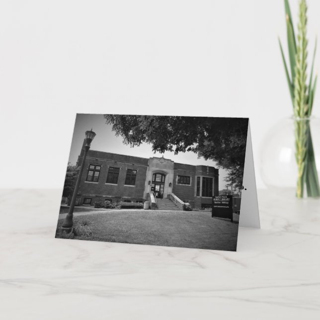 Gratulationskarte "The Hamilne Midway Library" Karte (Vorderseite)