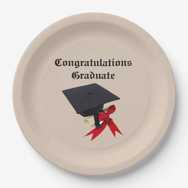 GRATULATIONSSTUDIUM PAPPTELLER (Vorderseite)