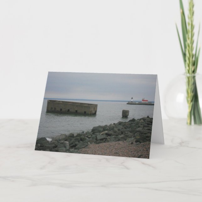 Gratulatorkarte "Shore of Lake Superior" Karte (Vorderseite)