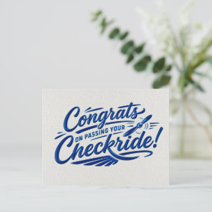 Gratuliere zum bestandenen Checkride! Postkarte