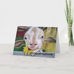 GRATULIERUNG VON DER ZIEGE! KARTE