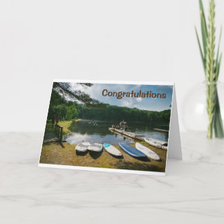 GRATULIERUNGEN ZU IHNEN NEUES **LAKE HOUSE** KARTE