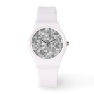 grau Abstrakt Armbanduhr