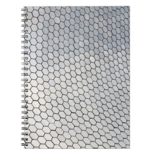 Grau-achteckige Kunst Notizblock
