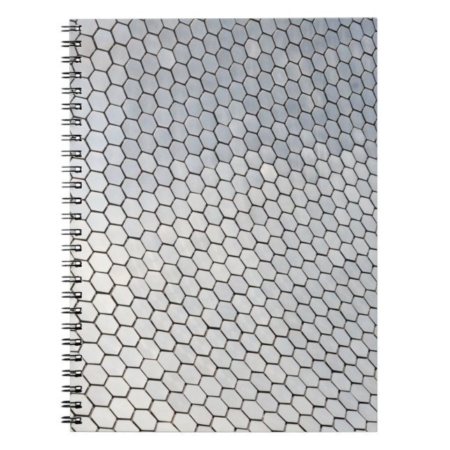 Grau-achteckige Kunst Notizblock (Vorderseite)