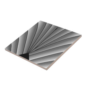 Grau Art Deco Design Fliese