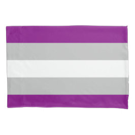 Grau-asexualer Flaggen-Kissenbezug Kissenbezug