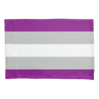 Grau-asexualer Flaggen-Kissenbezug Kissenbezug